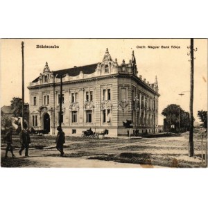 1914 Békéscsaba, Osztrák-Magyar Bank fiókja. Tevan Adolf kiadása (EK)