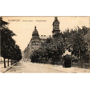 1909 Budapest I. Várkert rakpart, Várkert kioszk és kávéház bejárata (Rb)