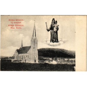 Budapest II. Máriaremete, Mária-Remete; Új templom. Schwarz J. kiadása