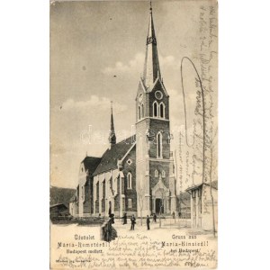 1908 Budapest II. Máriaremete, Mária-Remete; Új templom (Rb)
