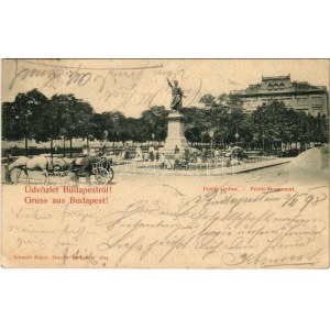 1898 (Vorläufer) Budapest V. Petőfi szobor. Schmidt Edgar kiadása (EK)