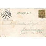 1903 Budapest VI. Nyugati pályaudvar, vasútállomás, villamos. Erdélyi cs. és kir. udvari fényképész felvételei után ...