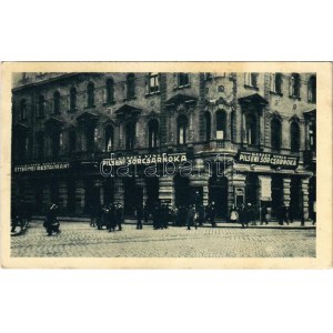 1924 Budapest VII. Keszey Vince Pilseni Sörcsarnoka, étterem. Rákóczi út 44. (EK)