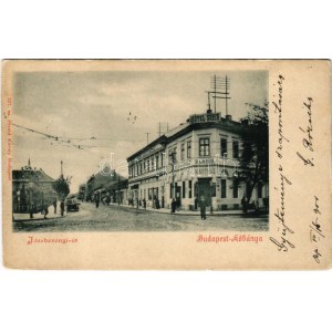 1900 Budapest X. Kőbánya, Jászberényi út, Sohr kávéház és szálloda, vendéglő. Divald Károly 337. (EK...