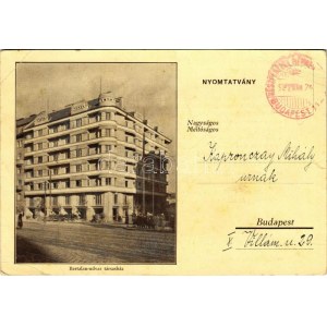 1932 Budapest XI. Horthy Miklós út, Bertalan udvar társasház (fa)