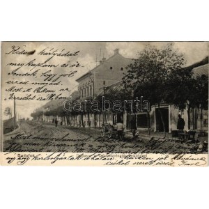 1905 Budapest XXII. Budafok, Dunasor a Takarékpénztár épületével. Kohn és Grünhut kiadása (EK...