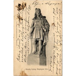 1903 Drégelypalánk, Szondy György Drégelyvár hőse, szobor (fl)