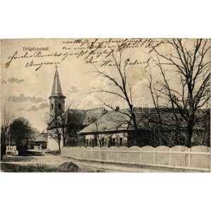 1917 Drégelypalánk, utca, templom (EK)