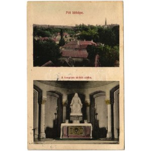 1915 Fót, templom sírbolt oltára, belső. Brandtner testvérek kiadása (Rb)