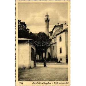 1937 Pécs, Szent János kápolna, török minaret(EK)
