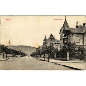 1912 Pécs, Indóház utca, villák