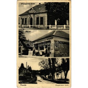 1942 Pomáz, Főszolgabírói hivatal, Piac tér, Matyok utca, Molnár Géza üzlete (EK)