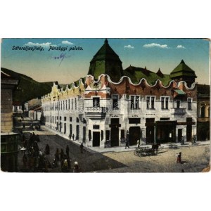 1915 Sátoraljaújhely, Pénzügyi palota, Kornstein Ignác üzlete (EK)