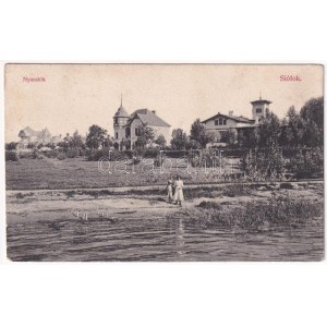 1909 Siófok, nyaralók. Balaton áruház kiadása (EK)