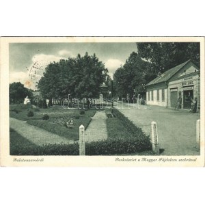 Zamárdi, Balatonzamárdi; Park, Magyar Fájdalom szobor, Bányai János dohányáruda
