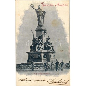 1899 (Vorläufer) Arad, A 13 vértanú szobra. Bloch H. kiadása / martyrs' monument (fl)