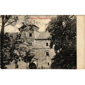 1912 Aranyosmeggyes, Aranyosmegyes, Aranyosmedgyes, Mediesu Aurit; Lónyay kastély, vár bejárata / castle, entrance (EK...
