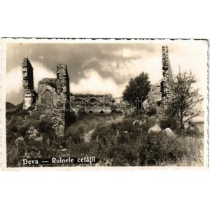 Déva, Deva; Ruinele cetatii / várrom / castle ruins (EK)
