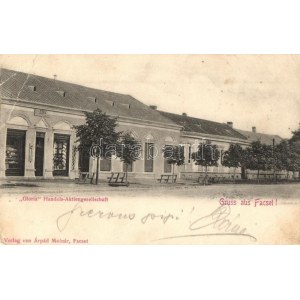 1905 Facset, Facsád, Faget; Gloria Handels-Aktiengesellschaft / utcakép, Gloria üzlet / street view, shop (EB...