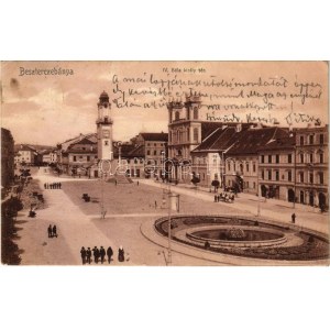 1910 Besztercebánya, Banská Bystrica; IV. Béla király tér, Városháza, Ehrenwald Gyula, Strelinger Jakab, Schäffer J...