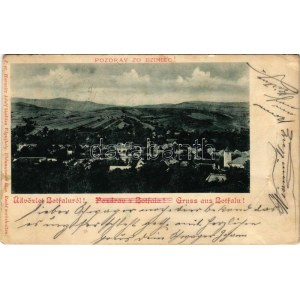 1902 Botfalu, Russóbotfalu, Bzince pod Javorinou; látkép. Horovitz Adolf kiadása / general view (fa...