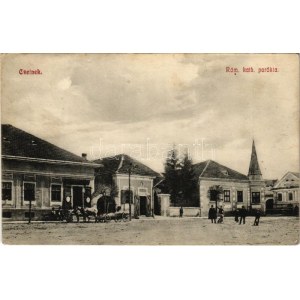 1911 Csetnek, Stítnik; Római katolikus parókia, üzlet. Kiadja Csernok Rezső 293. / parish, shop (EB...