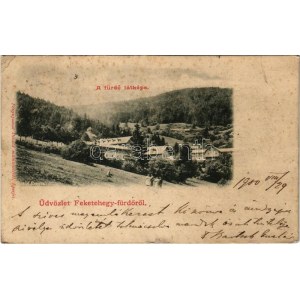 1900 Feketehegy-fürdő, Feketehegy, Schwartzenberg, Cernohorské kúpele (Merény, Vondrisel, Nálepkovo); látkép...