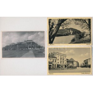 Munkács, Mukacheve, Mukacevo; - 3 db régi képeslap / 3 pre-1945 postcards