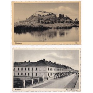 Munkács, Mukacheve, Mukacevo; - 2 db régi képeslap / 2 pre-1945 postcards