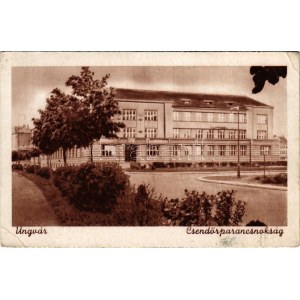 1943 Ungvár, Uzshorod, Uzhhorod, Uzhorod; Csendőrparancsnokság / gendarme headquarters (fa)