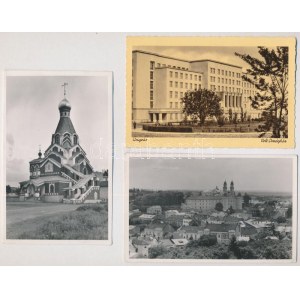 Ungvár, Uzshorod, Uzhhorod, Uzhorod; - 3 db régi képeslap / 3 pre-1945 postcards