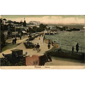 1907 Abbazia, Opatija; Slatina / street view (EB)