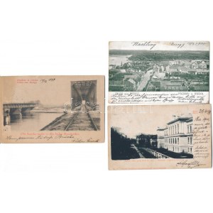Eszék, Essegg, Osijek; - 5 db régi képeslap / 5 pre-1945 postcards