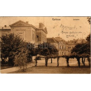 1907 Károlyváros, Karlovac; Zorin dom / színház / theatre (EK)