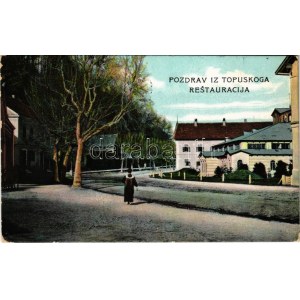 1909 Topuszka, Topusko; Restauracija / étterem / restaurant (EK)