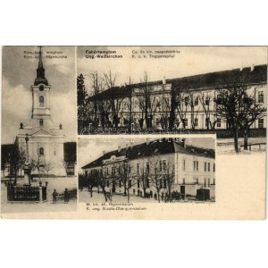 1915 Fehértemplom, Ung. Weisskirchen, Bela Crkva; Cs. és kir. csapatkórház, Római katolikus templom, M. kir...