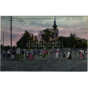 1903 Nagybecskerek, Zrenjanin, Veliki Beckerek; Szerb ortodox templom, vízhordó asszonyok. Schneider János kiadása ...