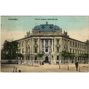 1915 Szabadka, Subotica; Városi magyar főgimnázium. Víg Zsig. Sándor kiadása / grammar school (EK...