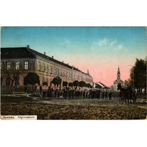 1915 Újverbász, Verbász, Novi Vrbas; főgimnázium / school (EK)