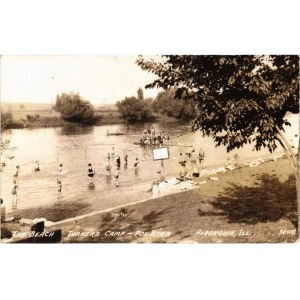 1939 Algonquin (Illinois), Turners Camp-Fox River, The Beach (EK)