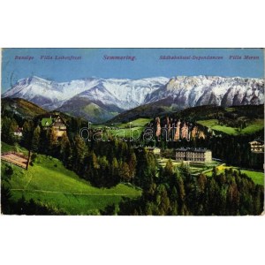 1915 Semmering, Raxalpe, Villa Leibenfrost, Südbahnhotel-Dependancen, Villa Meran (EK)