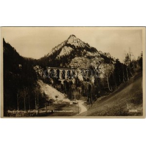 Semmering, Viadukt über die Krauselklause / viaduct, railway bridge