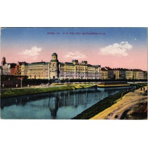 Wien, Vienna, Bécs; K.K. Polizei-Gefangenenhaus / police building and prison. B.K.W.II. 55. (EK)