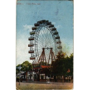 1918 Wien, Vienna, Bécs; Prater-Riesenrad / ferris wheel (EK)