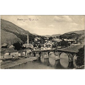 1911 Konjic, bridge (EK) + K. und K. Milit. Post Konjica