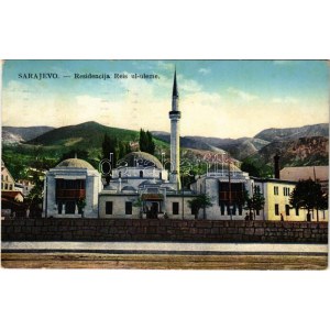 1914 Sarajevo, Residencija Reis ul-uleme + K. und K. Milit. Post Sarajevo + M. kir. nagyváradi 4...
