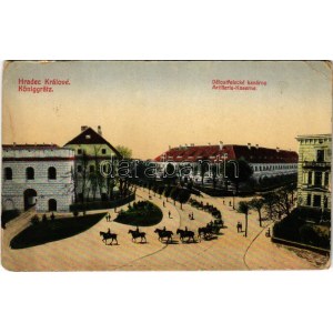 1917 Hradec Králové, Königgrätz; Delostrelecké kasárny / Artillerie Kaserne / military barracks + K.u.k...