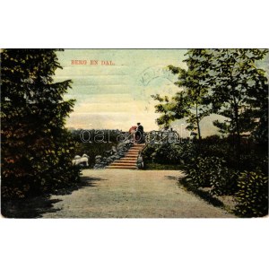 1912 Berg en Dal (Nijmegen), park, bridge (small tear)