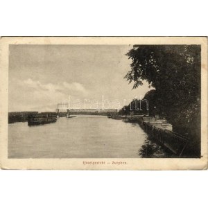 1918 Zutphen, IJsselgezicht / riverside, bridge (EK)