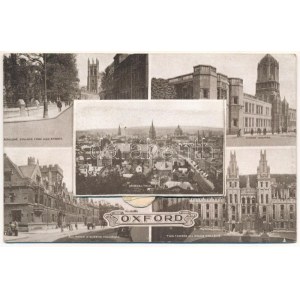 Oxford, leporellocard with 12 pictures (EK)